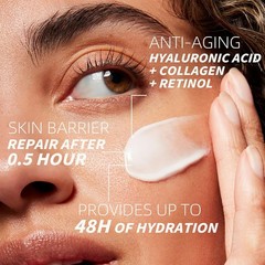 Retinol Collagen Face Cream Anti Aging Squalane Wrinkle Moisturizer 1.86oz