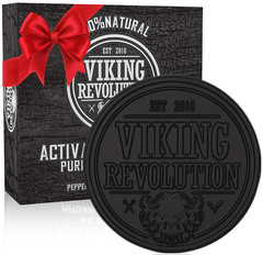 Skin Cleaning Agent Activated Charcoal Soap for Men W/Dead Sea Mud, Body and Fac