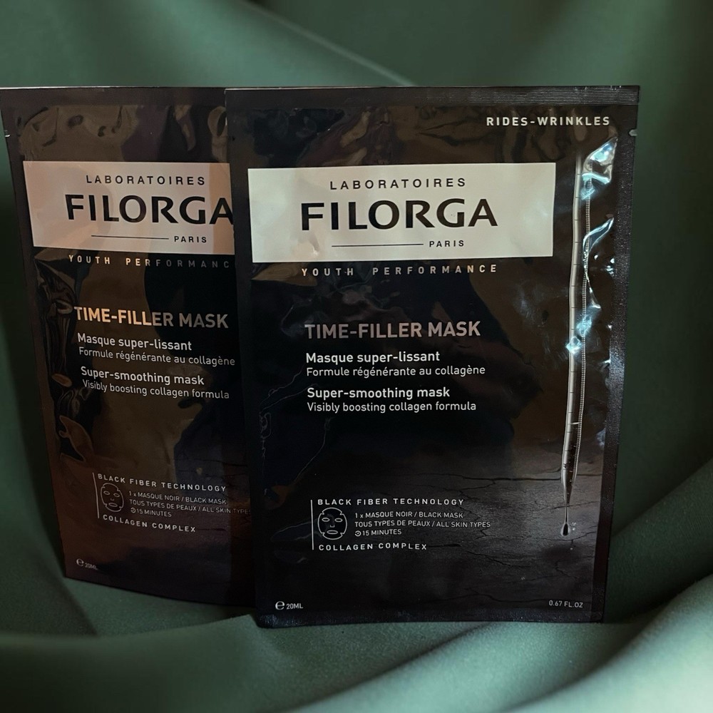 2 Filorga TIME-FILLER MASK Collagen Smoothing Sheet Mask 20ml Paris Skincare