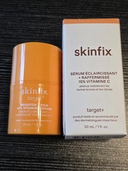 skinfix BRIGHTEN + FIRM 15% VITAMIN C SERUM TARGET+ 30ml Full Size NIB Authentic