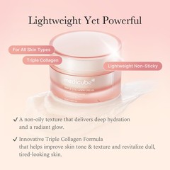 medicube Triple Collagen Cream Hydrating & Firming Moisturizer with Hyaluronic