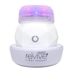 reVive Light Therapy Sonique Mini Acne Cleanser Blue Red LED Brush Battery