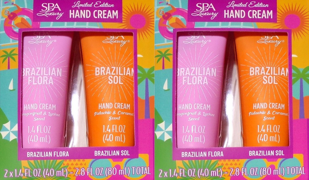 Spa Luxury Limited Edition Hand Cream – Brazilian Sol & Brazilian Flora (Set)