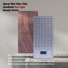 1PCS Handheld Red Light Therapy Device Mini Portable – 72LEDs 4 Wave lengths N5j