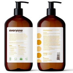 Everyone 2-In-1 Lotion for Hands/Body, 32 Ounce (Pack of 2) Coconut and Lemon Ma