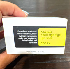 COSRX Advanced Snail Hydrogel Under-Eye Patches Hydrating 60ct 3.17 oz