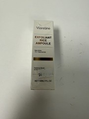 Viareline Rice Exfoliant Ampoule Serum 30ml Niacinamide Brightening New
