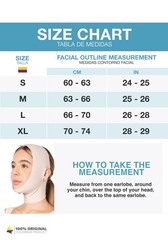 Sonryse MAC32VE Post Surgery Chin Lift After Medium, Open-ear Strap – Beige