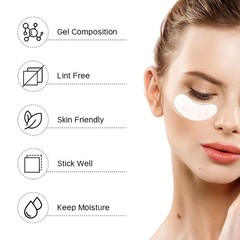 120 Pairs Hydrogel Under Eye Patches, Gel Eye Pads Lash Extensions, Lint Free…