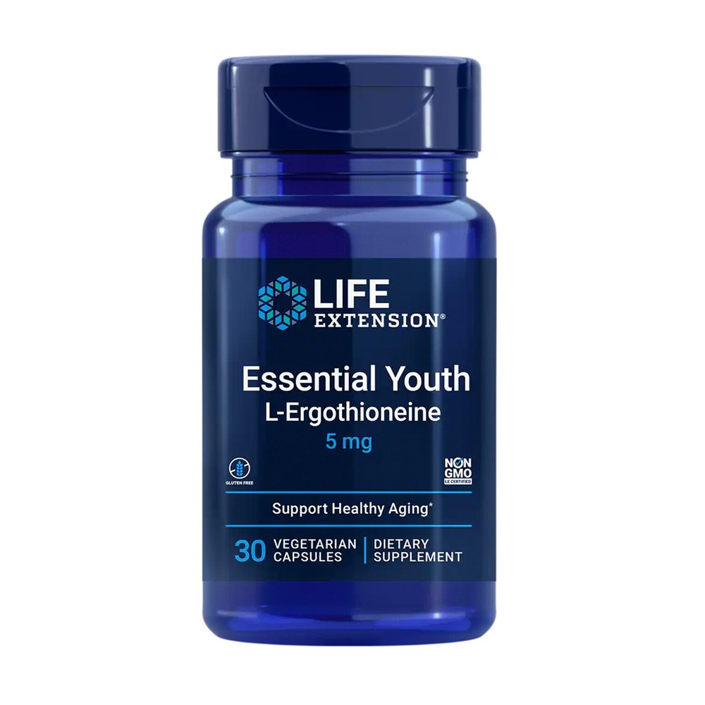 Life Extension Essential Youth L-Ergothioneine 5mg, 30 Vegetarian Capsules
