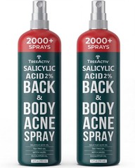 TreeActiv Salicylic Acid Back & Body Acne Spray, Fine Mist Back Spray for Bac…