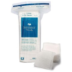 Intrinsics 4×4 Cotton 12 Ply Gauze 200pcs 401423