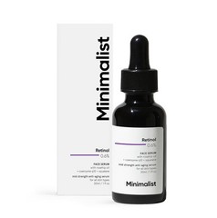 Minimalist Retinol 0.6% Mid-Strength Anti Aging Face Serum Rosehip oil 30 ml fs