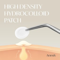 AnnaK Invisible Hydrocolloid Acne Patch – Clear 48 Count (Pack of 1), Yellow