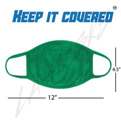 3 PCS Dual Layer Washable Face Masks (Color Green)