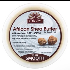 OKAY Pure Naturals African Shea Butter White Smooth – 13 oz / 384 ml