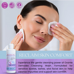 Demodex Eyelid & Lash Cleanser – Tea Tree Oil Face Wash for Blepharitis, Mites &