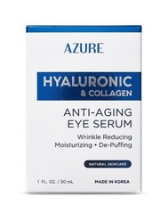 Azure Hyaluronic & Collagen Anti Aging Eye Serum Wrinkle Reducing 1.0 oz./30ml