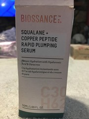 Biossance Squalane + Copper Peptide Rapid Plumping Serum 50mL NEW IN BOX