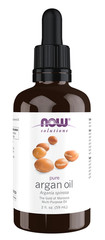 NOW Foods Solutions Pure Argan Oil Morocco, Dry Skin, Scalp andHair, 2 fl oz