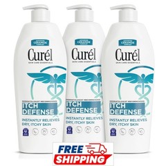 3-Pack Curel Itch Defense Calming Body Lotion 13oz Pro-Vitamin B5, Shea Butter