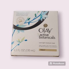 Olay Active Botanicals Treat Overnight Moisture Mask 4.3 FL Oz Snow Mushroom