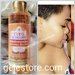 Evob XX WHITE exclusive Whitening Oil. Vitamin C & Carrot 3riple Action. 300ml