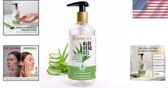 Gentle Aloe Vera Gel 10.14 oz – Organic Hydration for Skin, Scalp & Hair Care