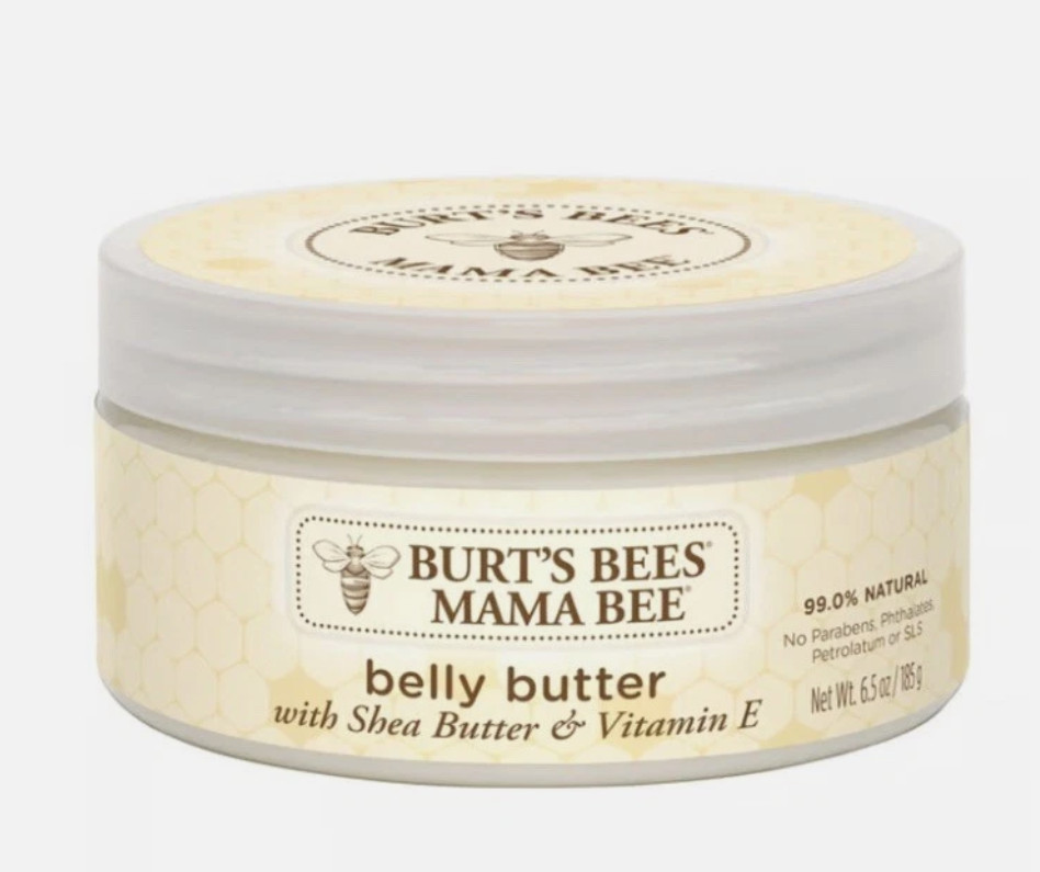 Burt&rsquo;s Bees Mama Bee Belly Butter, Fragrance Free Lotion, 6.5 Ounce Tub NEW! (*)