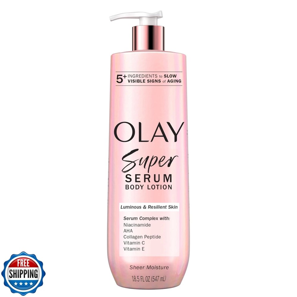 Olay Super Serum Hand and Body Lotion for Dry Skin, 24hr Long Lasting Hydrati