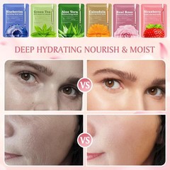 30pcs Face Masks Skincare, Bulk Facial Masks for Women Skin Care, Sheet Masks…