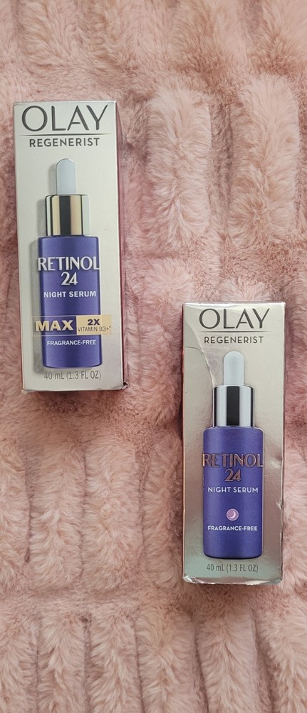 2 Bottles OLAY Regenerist Retinol 24 Max NIGHT Serum ✨ 🌙 1.3 oz