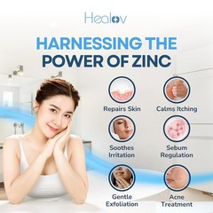 Zinc Face Wash | Zinc Soap Skin Therapy Body Cleanser for Acne, Rosacea, Eczema,