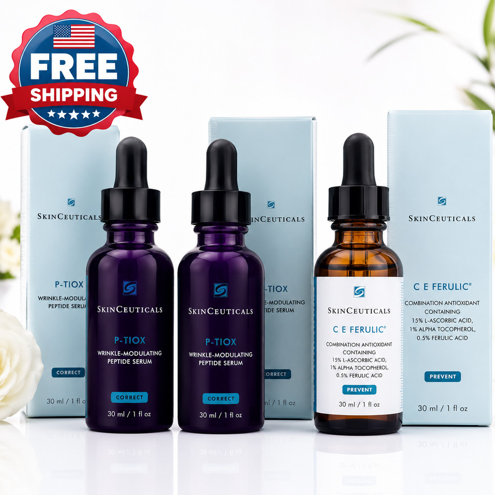 2x SkinCeuticals P-TIOX + 1x C E Ferulic Serum 30ml Authentic USA Sealed