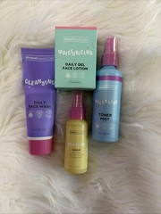 Global Beauty Care Skin Care Set Toner Mist Serum Gel Lotion Face Wash Aloe Vera