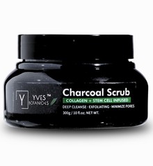 Charcoal Collagen Body Scrub With Stem Cells Niacinamide – Firm Rejuvenate 10 Oz