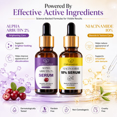 Cutenessence Alpha Arbutin 2% & Niacinamide 10% Serum Duo 1.01 fl oz