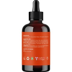Maple Holistics Pumpkin Seed Oil Organic Certified – 100% 4 Fl Oz (Pack of 1)