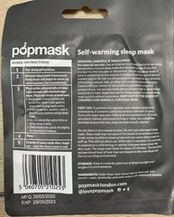 Popmask Jet Setter Self Warming Sleep Mask, Jasmine Scented, 5 Pack, New