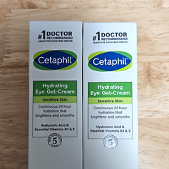 Cetaphil Hydrating Eye Gel-Cream Sensitive Under Eye 0.5 fl oz Lot H4136A x2 Lot