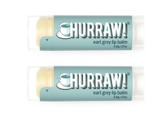HURRAW! Earl Grey Lip Balm, 2 Pack: Certified 100% Natural, Organic and Vegan.
