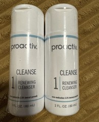 LOT OF 2 Proactiv Cleanse Renewing Cleanser Face Wash Acne 2 oz ea EXP 2027