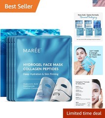 Gentle Hydrogel Face Masks with Amino Acids – 4 Count for All Skin Types
