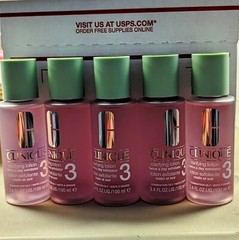 Lot of 5 Clinique Clarifying Lotion #3 Combination Oily 3.4 oz/100 ml NWOB