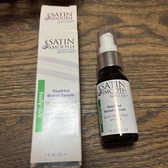 Satin Smooth Skin Care Anti-Aging Youthful Boost Serum 1 fl oz New And Sealed