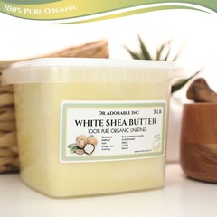 Premium High Quality White Shea Butter Unrefined Raw Organic 48 oz/3 lb