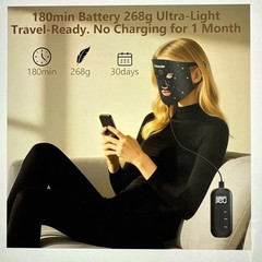 SKINETRY LED Face Mask,Red Light Therapy Face Mask, 7 Light Modes with 850nm NIR
