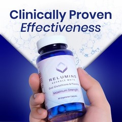 Relumins Advance White Oral Glutathione White Caps w/ Rose Hips 10 Bottles