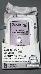 The Creme Shop Makeup Removing Juicy Wipes Calming Lavender 60 Count – 3 Pack