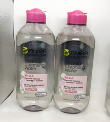 2 pack Garnier SkinActive Micellar Cleansing Water All-in-1 Oil-Free 13.5 fl oz
